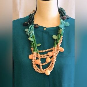 Sassy Jones Malia - Earth Multi-colored Necklace